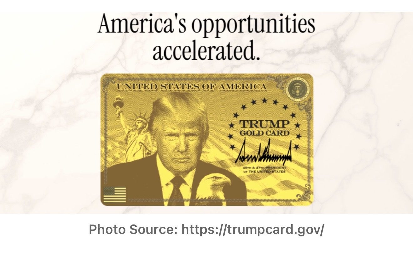 A Practitioner’s Comprehensive Analysis of the Gold Card Program and Form I-140G Legal Reality, Statutory Limits, and Why the Program Does Not Deliver What It Promises A gold card with Donald Trump’s image, American symbols, and the text “TRUMP GOLD CARD” below the phrase "America's opportunities accelerated.
